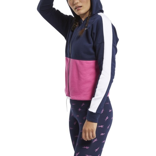 Женский свитшот Reebok Te Linear Logo Ft F Blue Pink FU2205