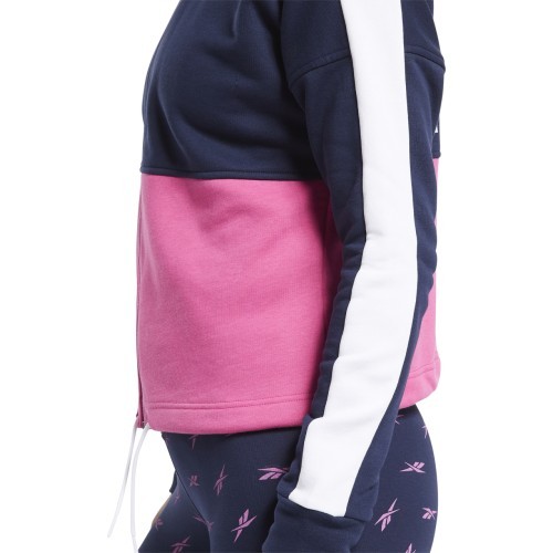 Reebok sieviešu džemperis Te Linear Logo Ft F Blue Pink FU2205