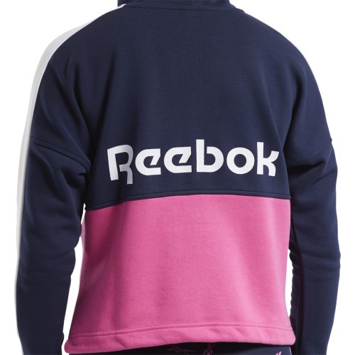 Женский свитшот Reebok Te Linear Logo Ft F Blue Pink FU2205
