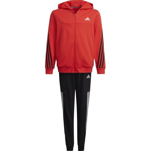 Adidas B Cotton TS tracksuit for teens, black/red, HF4509