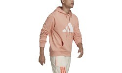 Adidas Future Icons 3-Bar Hoodie Men's Peach H39805