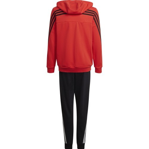 Adidas B Cotton TS sporta tērps pusaudžiem, melns/sarkans, HF4509