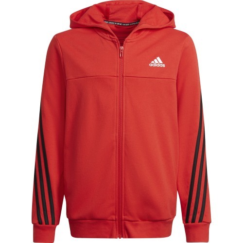 Adidas B Cotton TS sporta tērps pusaudžiem, melns/sarkans, HF4509