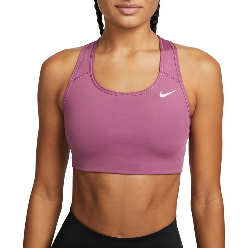 Женский спортивный бюстгальтер Nike Swoosh Bra Non Pad Purple BV3630 507