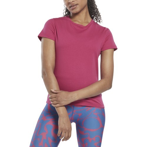 Женская футболка Reebok Wor Comm Cotton Tee Pink HI6913