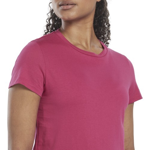 Reebok Wor Comm Cotton Tee sieviešu krekls Pink HI6913