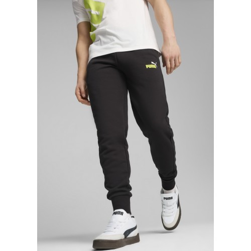 Puma мужские спортивные брюки Ess+ 2 Col Logo Pants Black 586768 59