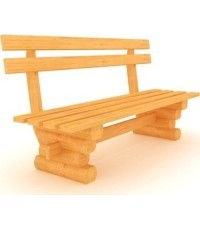 Уличная скамья GT-0048/1, деревянный