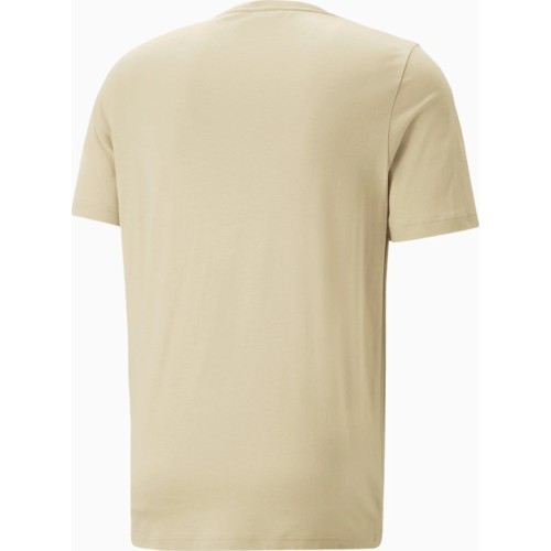Хлопковая мужская футболка Puma Ess Logo Tee Cream 586667 85