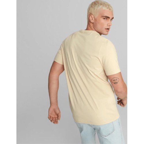 Puma kokvilnas vīriešu T-krekls Ess Logo Tee Cream 586667 85