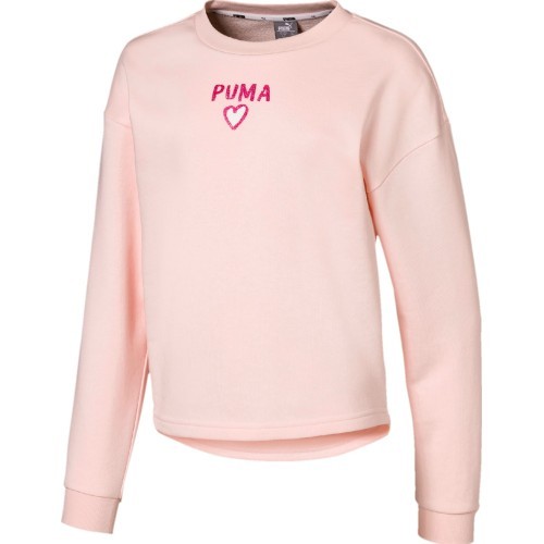 Puma Džemperis Paaugliams Alpha Crew Sweat Pink