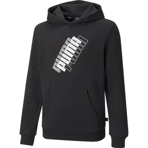Puma Power Logo jaka ar kapuci pusaudžiem, melna 847297 01