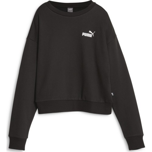 Puma Ess+ Relaxed Crew FL Women's Sweatshirt Black 676801 01