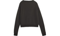 Женский свитшот Puma Ess+ Relaxed Crew FL чёрный 676801 01