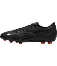 Мужские футбольные бутсы Nike Phantom GX Club FG/MG, чёрно-оранжевые, DD9483 010