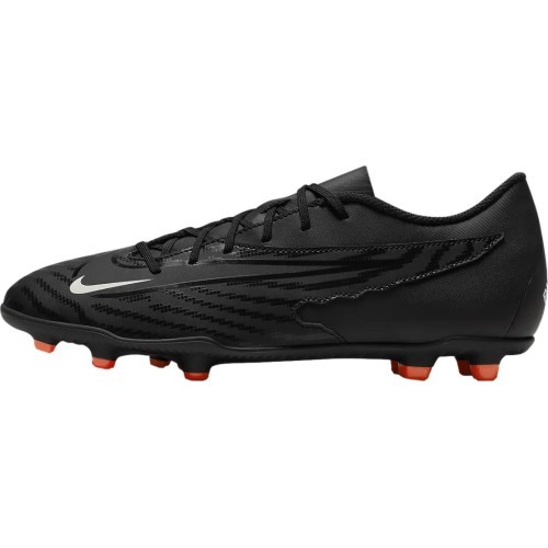 Мужские футбольные бутсы Nike Phantom GX Club FG/MG, чёрно-оранжевые, DD9483 010