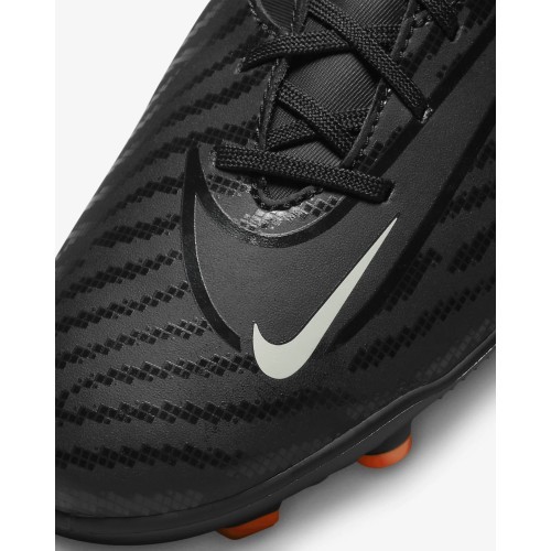 Мужские футбольные бутсы Nike Phantom GX Club FG/MG, чёрно-оранжевые, DD9483 010