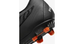 Мужские футбольные бутсы Nike Phantom GX Club FG/MG, чёрно-оранжевые, DD9483 010
