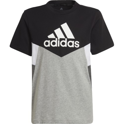 Футболка подростковая Adidas B Cb T Ess черно-серая HA4025