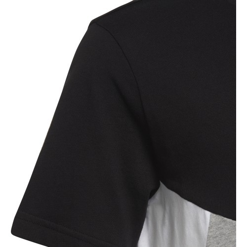 Футболка подростковая Adidas B Cb T Ess черно-серая HA4025