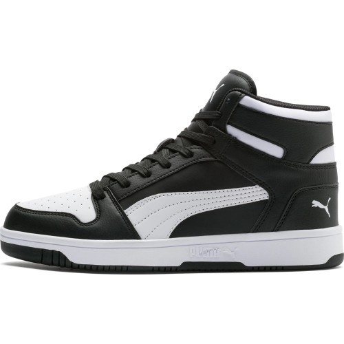 Puma Rebound LayUp SL vīriešu apavi Black White 369573 01