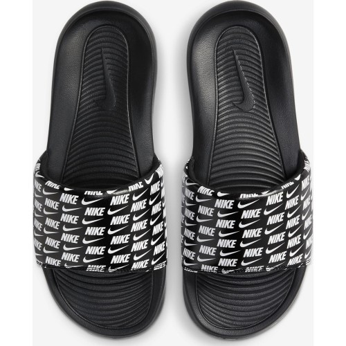 Мужские шлёпанцы Nike Victori One Slide Print, чёрно-белые
