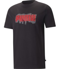 Puma vīriešu T-krekls Graphics Puma Wording Black 674475 01