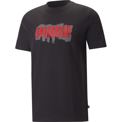 Puma Men's T-Shirt Graphics Puma Wording Black 674475 01