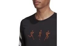 Adidas Conf Gfx Ls Men's T-shirt Black