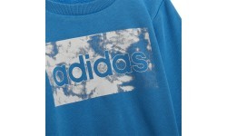Детский спортивный костюм Adidas I Lin Ft Jog серо-синий HF1910