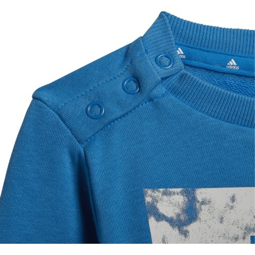 Adidas I Lin Ft Jog bērnu sporta kostīms, pelēks/zils HF1910
