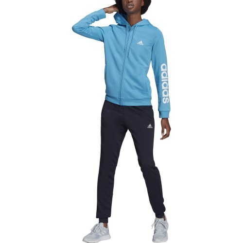 Женский спортивный костюм Adidas W Lin FT TS чёрно-синий HD1696