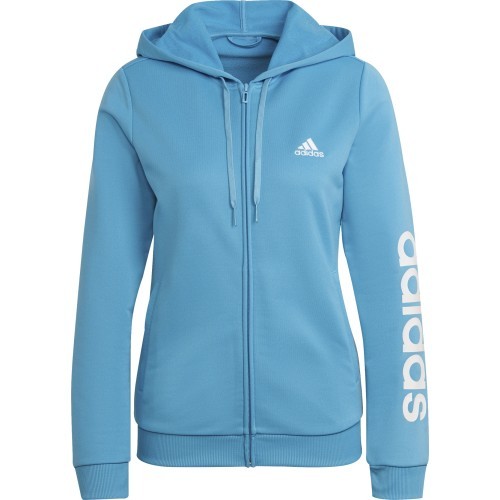 Adidas W Lin FT TS Women's Tracksuit Black Blue HD1696