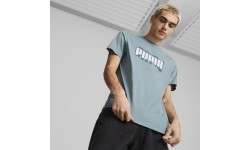Puma Graphics Wording Tee vīriešu T-krekls zaļš 674475 84