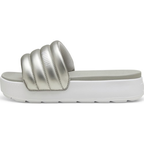 Женские шлёпанцы Puma Karmen Slide Puffy White Silver 395399 03