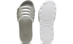 Puma sieviešu čības Karmen Slide Puffy White Silver 395399 03