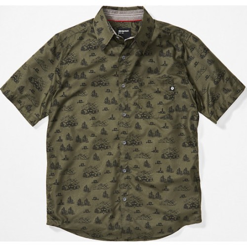 Мужская рубашка Marmot Syrocco SS - Žalia