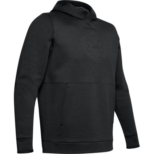 Under Armour Athlete Recovery Fleece grafiskais sporta krekls vīriešiem - Black