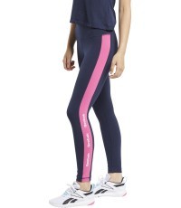 Reebok TE Linear Logo CT L Women's Leggings Blue Pink FU2180