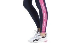 Женские леггинсы Reebok TE Linear Logo CT L сине-розовые FU2180