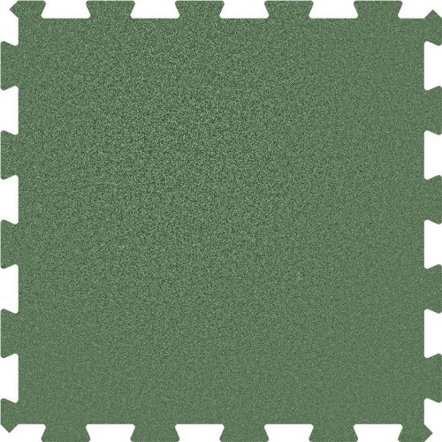 Rubber Tile Base Standard - Puzzle, Green