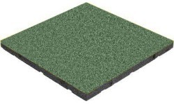Резиновая плитка Base Standard, квадратная, зелёная