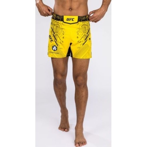 Мужские шорты UFC Adrenaline by Venum Authentic Fight Night - короткая посадка - желтый