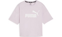 Puma Ess Cropped Logo sieviešu blūze, rozā 586866 60