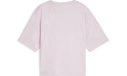 Женская блузка Puma Ess Cropped Logo розовая 586866 60