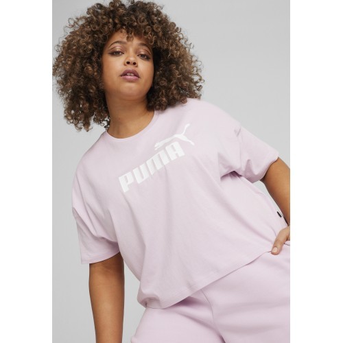 Puma Ess Cropped Logo Women's Blouse Pink 586866 60