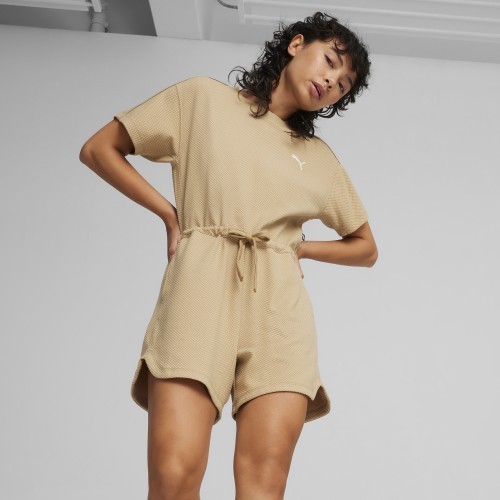 Puma sieviešu kombinezons Her Short Jumpsuit Cream 677891 83