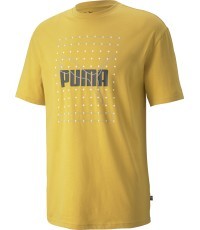 Puma Reflective Graphic Tee vīriešu T-krekls, dzeltens