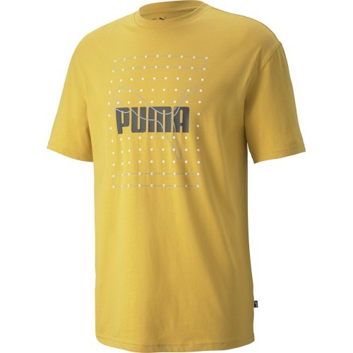 Puma Reflective Graphic Tee men's T-shirt, yellow