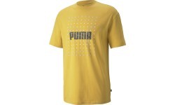 Puma Reflective Graphic Tee vīriešu T-krekls, dzeltens